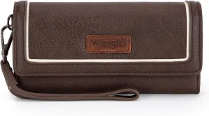 Montana West X Wrangler Wallet for Women Phone Wristlet Wallet Ladies Felame Large Capacity Clutch Wallets with Coin Purse