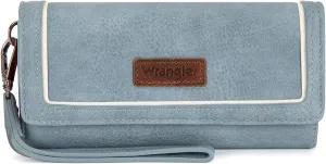 Montana West X Wrangler Wallet for Women Phone Wristlet Wallet Ladies Felame Large Capacity Clutch Wallets with Coin Purse