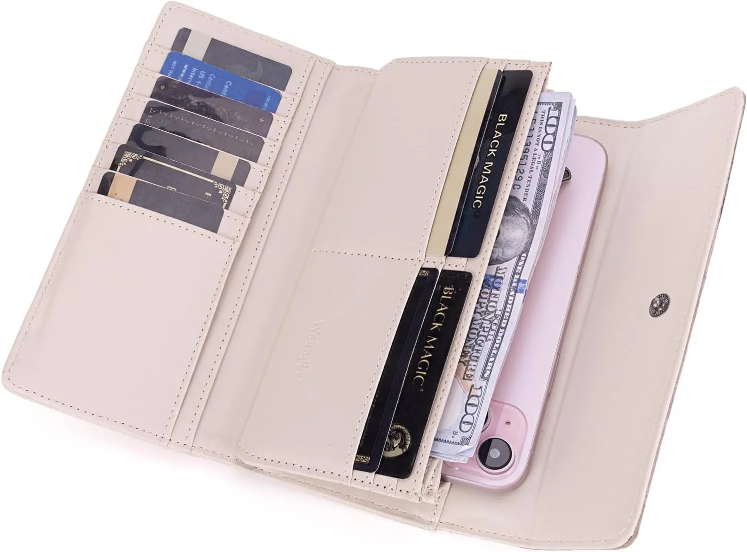 Montana West X Wrangler Western Wallets for Women Trifold Wristlet Wallets Large Capacity Women Clutch Wallet with Coin Purse