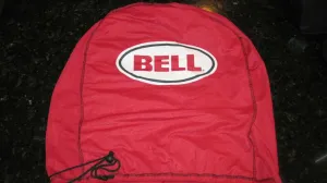 MOTORCYCLE HELMET BAG MICROFIBER BELL HELMET BAG CARRY HELMET DUFFLE RED BIKE