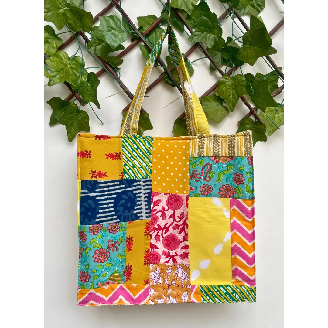 Multicolour Patchwork Tote