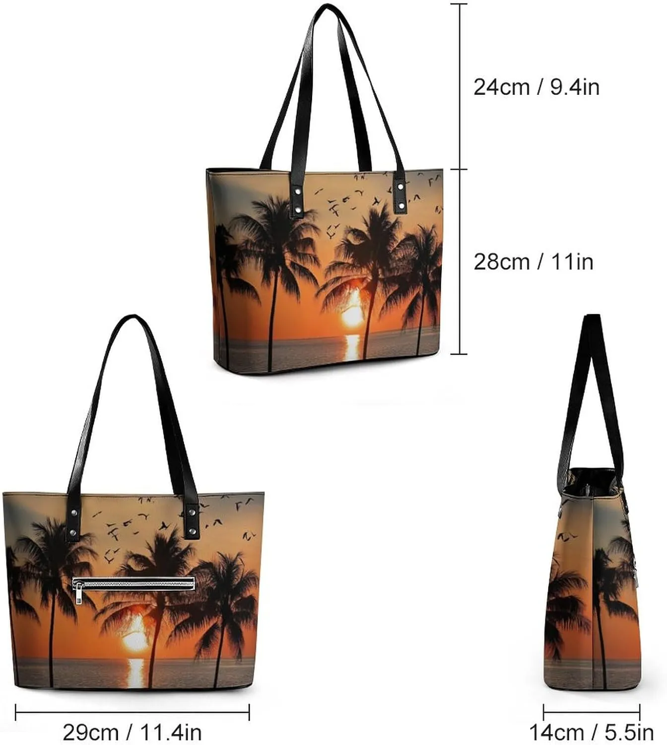 Multifunction Tote Handbags Casual Purse Bags for Women Travel Shoulder Bag
