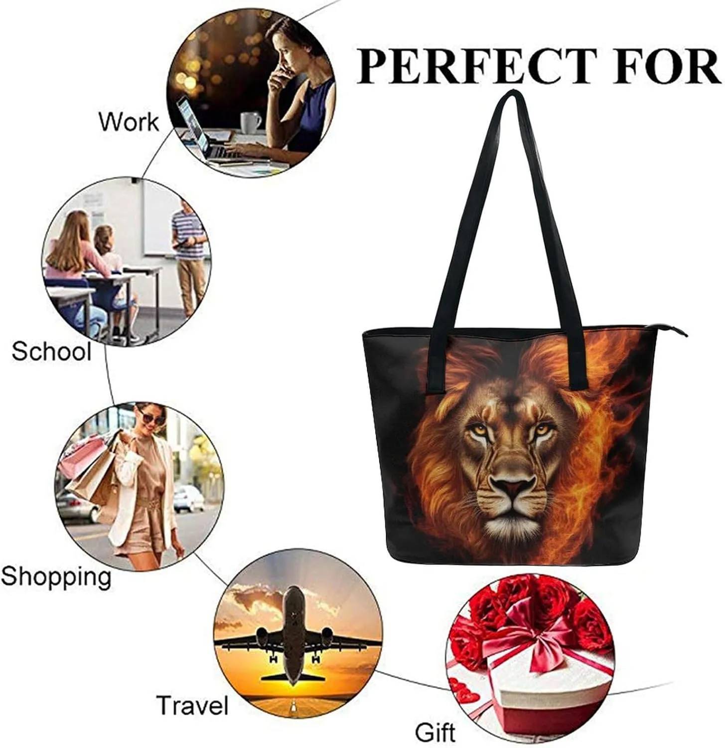 Multifunction Tote Handbags Casual Purse Bags for Women Travel Shoulder Bag