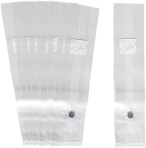 Mushroom Grow Bags with Injection Port (10 pack) - S/M Fits 2 Quarts of Grain Spawn for Mushroom Cultivation