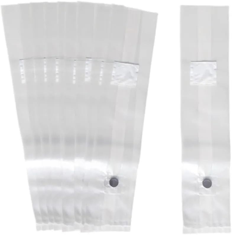 Mushroom Grow Bags with Injection Port (10 pack) - S/M Fits 2 Quarts of Grain Spawn for Mushroom Cultivation