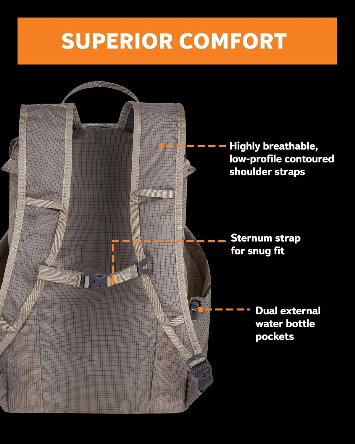 Mystery Ranch In and Out Packable Backpack - Lightweight Foldable Pack, Rhubarb, 18L