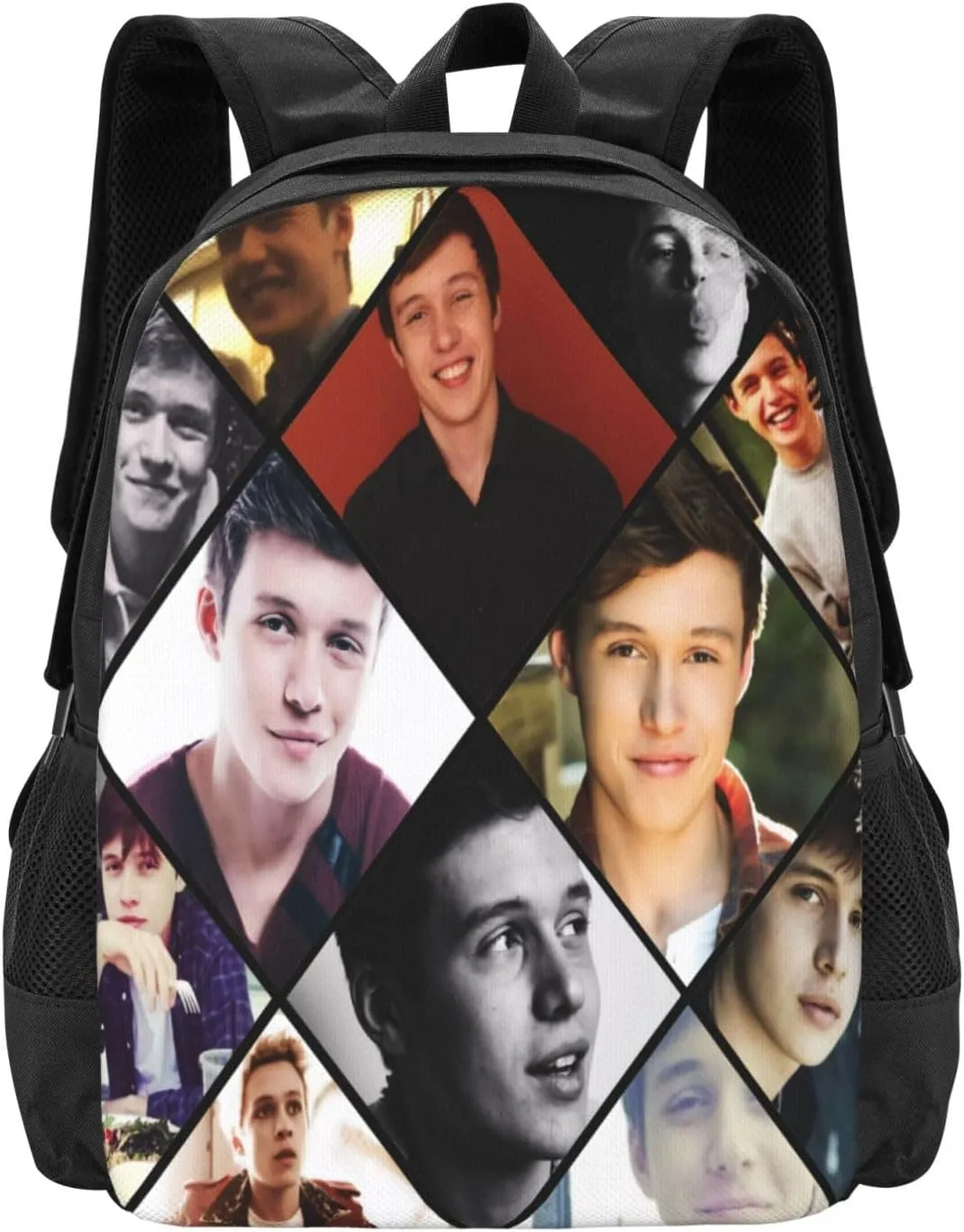 Nick Actors Robinson Backpack Laptop Computer Bag Double Shoulder Bags Casual Daypack for Travel Work Business Outdoor 15.6 Inch