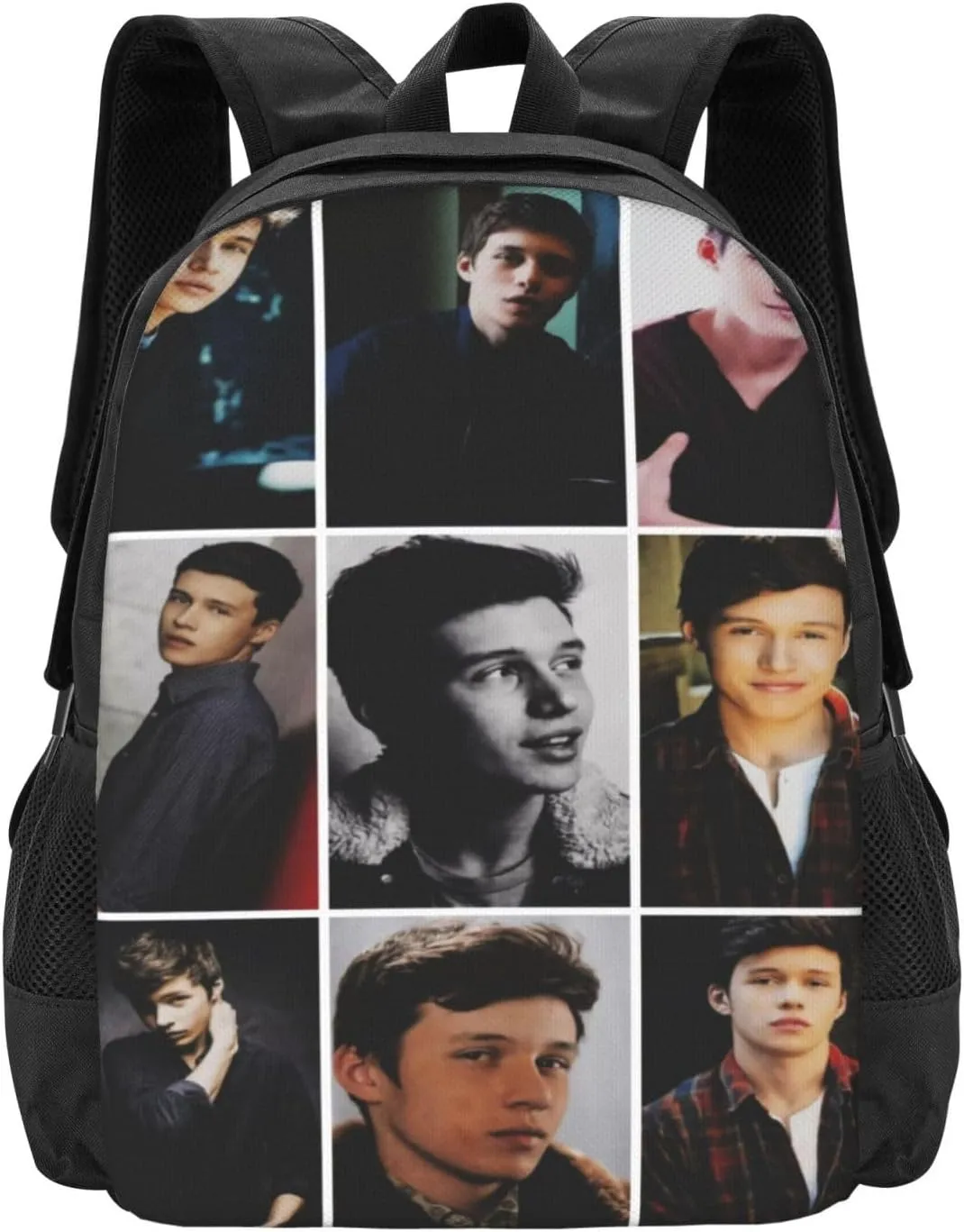Nick Actors Robinson Backpack Laptop Computer Bag Double Shoulder Bags Casual Daypack for Travel Work Business Outdoor 15.6 Inch