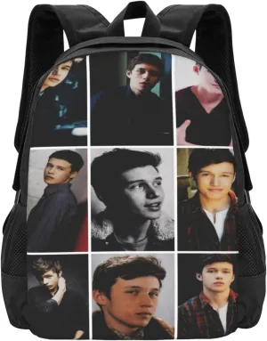 Nick Actors Robinson Backpack Laptop Computer Bag Double Shoulder Bags Casual Daypack for Travel Work Business Outdoor 15.6 Inch