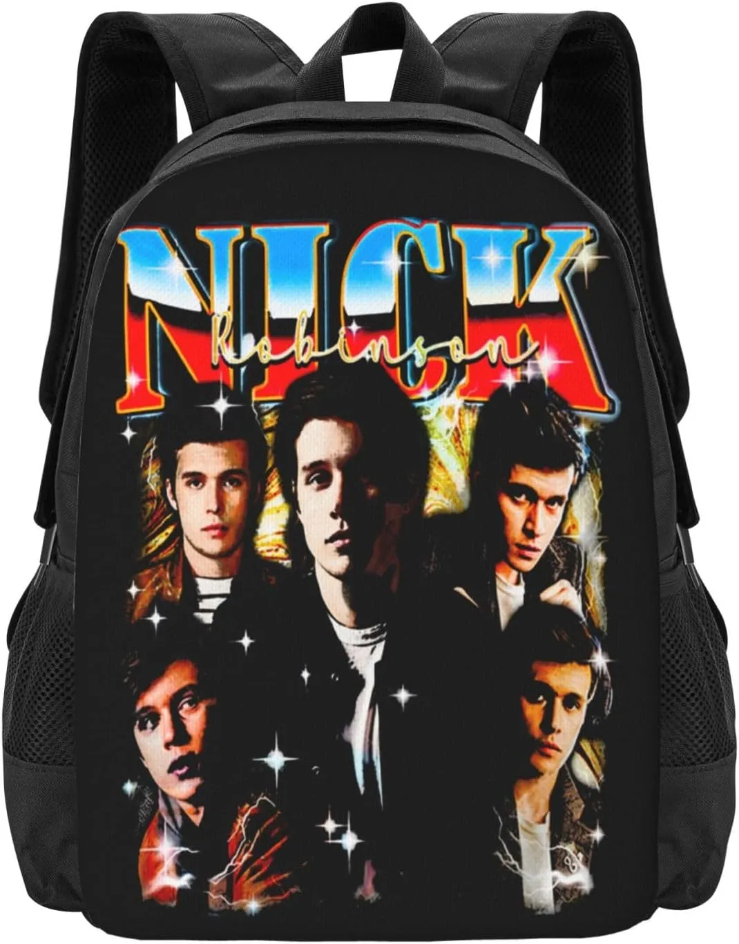 Nick Actors Robinson Backpack Laptop Computer Bag Double Shoulder Bags Casual Daypack for Travel Work Business Outdoor 15.6 Inch