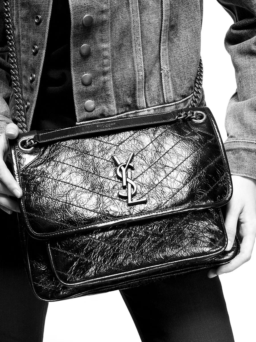 Niki Medium in Crinkled Vintage Leather