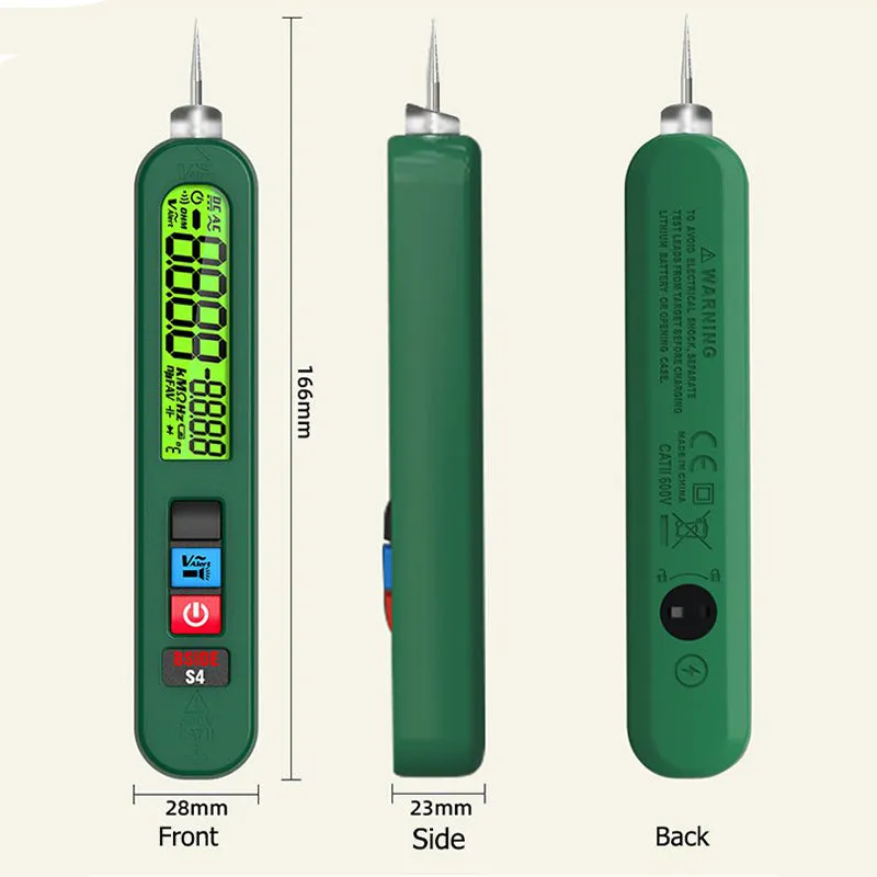 Non-Contact Voltage Tester Pen with LCD Display