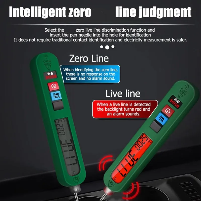 Non-Contact Voltage Tester Pen with LCD Display