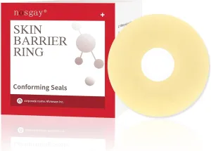 nosgay 10 PCS Ostomy Barrier Rings,Ostomy Supplies,2 mm Thickness Moldable Hydrocolloid Ostomy Medical Adhesive Barrier Rings for Colostomy Bags