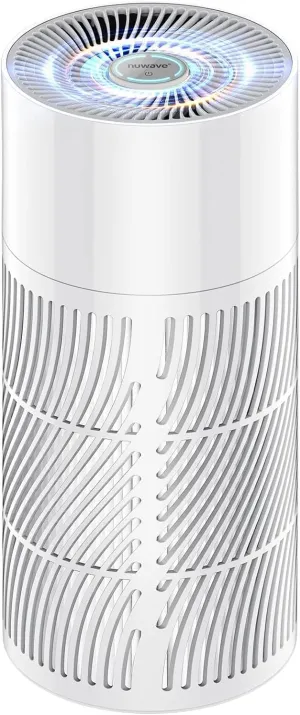 Nuwave Air Purifiers for Home Large Room Up to 857ft², XXL Size H13 True HEPA Filter, 17dB Air Cleaner for Bedroom, 3 Fan Speeds, 360° Air Intake, Remove to 0.3 Micron Dust Smoke Pollutants Odor