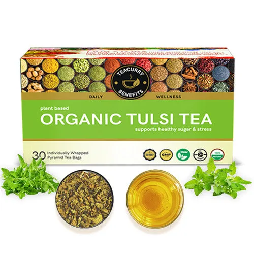 Organic Tulsi Tea - Helps with Immunity, Respiration & Metabolism
