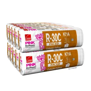 Owens Corning 792 SQFT 10 Bags of R 30 Kraft Faced 23 by 48 High Density Fiberglass Fits 2X8 attic