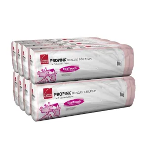 Owens Corning Unfaced 15 by 48 High Density Cathedral R38 Attic Pink Fiberglass Batt Insulation