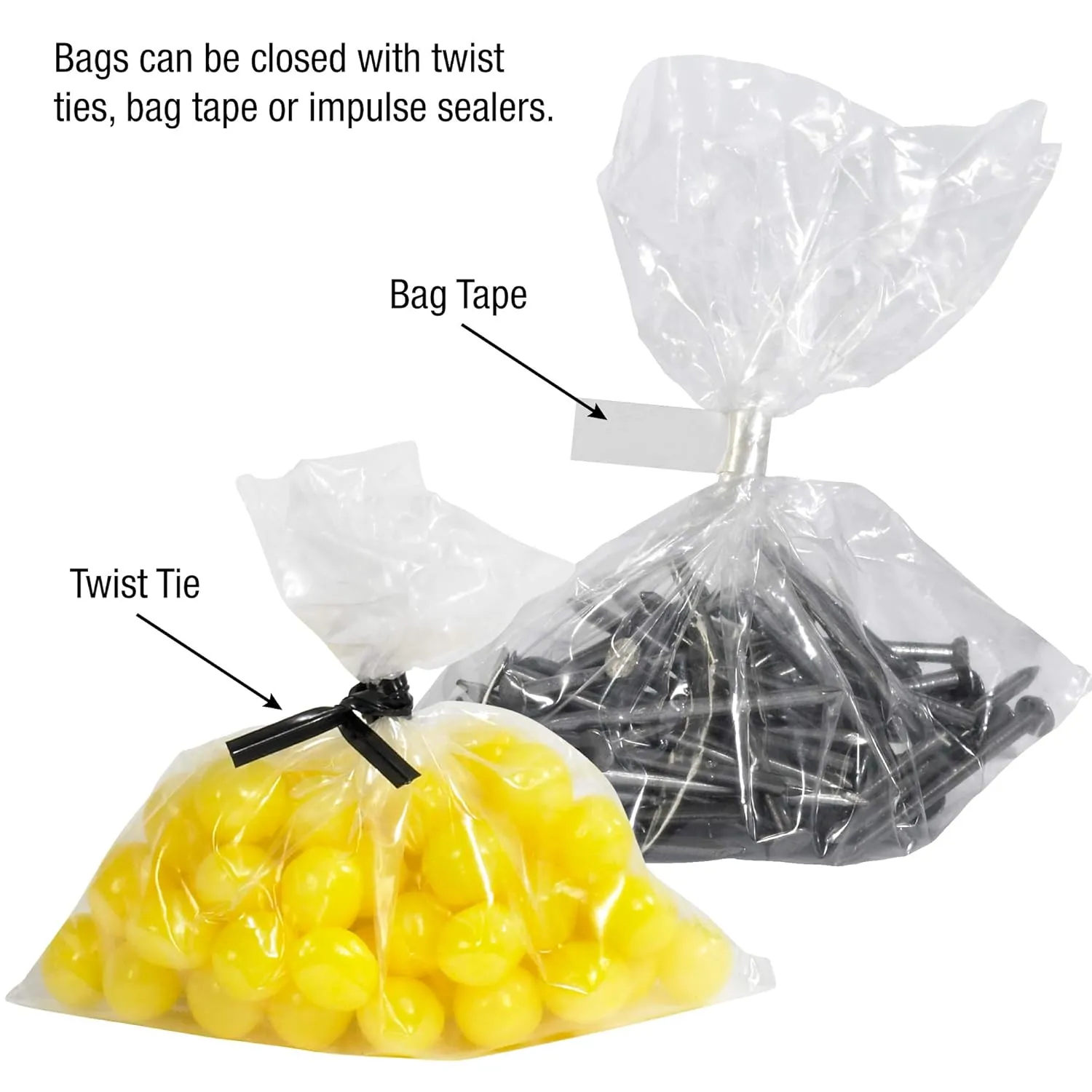 Partners Brand PPZ434 Flat Polypropylene Bags 1.5 Mil, 6" x 10", Clear (Pack of 1000)