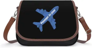 Passenger Jet Plane Trendy Crossbody Bags Purses for Women Casual Shoulder Handbags with Adjustable Wide Strap