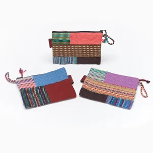 Patchwork cotton purse