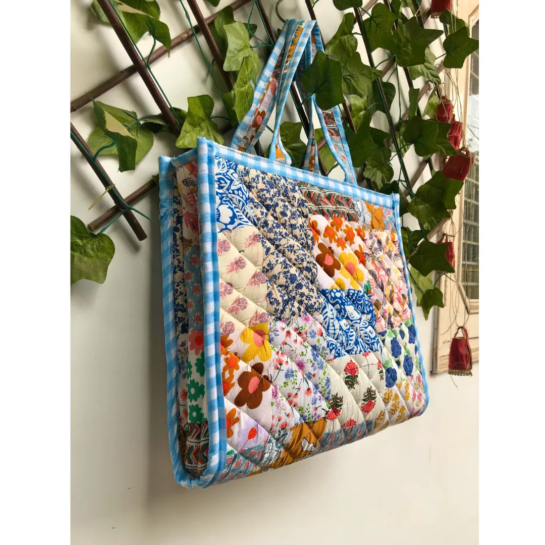 Patchwork Quilted Tote