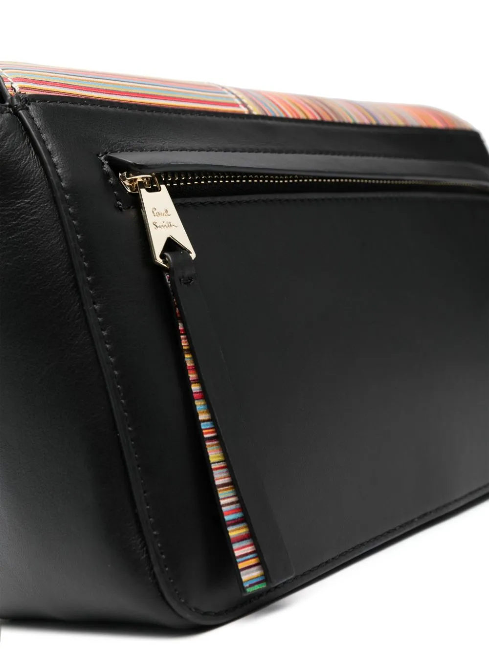 Paul Smith Signature Stripe Leather Crossbody Bag