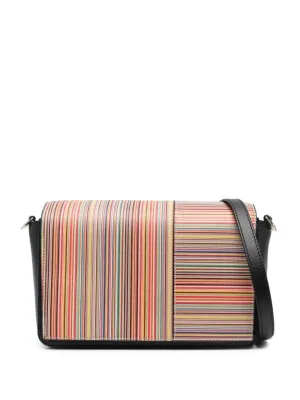 Paul Smith Signature Stripe Leather Crossbody Bag