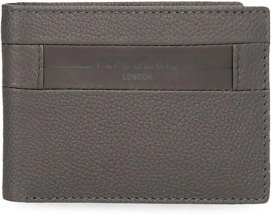 Pepe Jeans Checkbox Horizontal Wallet with Coin Purse, One Size, Grey, One Size, Horizontal Wallet with Coin Purse