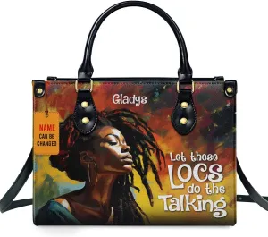 Personalized Leather Handbag For African American - Christmas Gifts For Women For Black Women