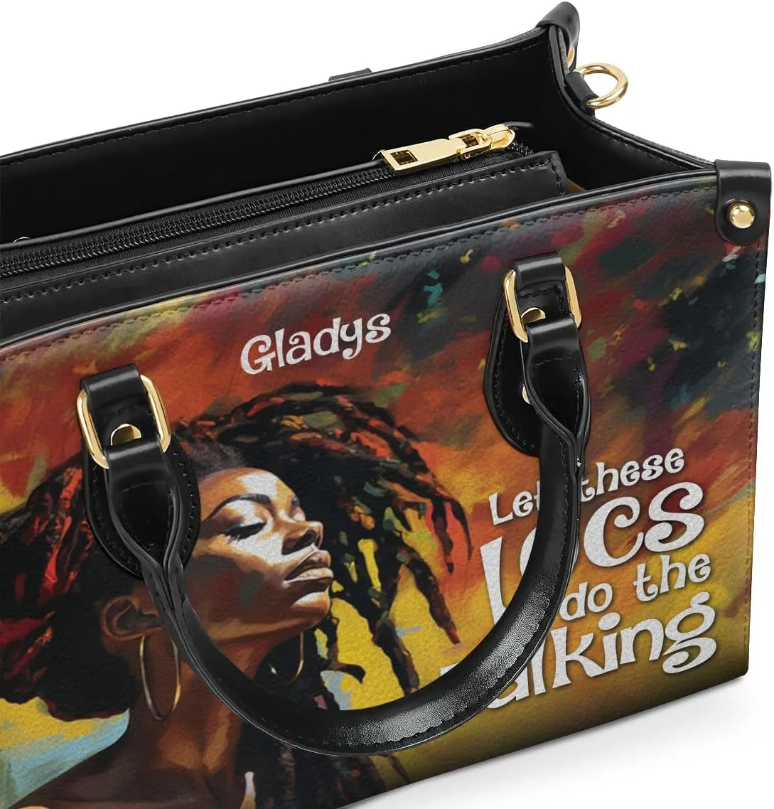 Personalized Leather Handbag For African American - Christmas Gifts For Women For Black Women