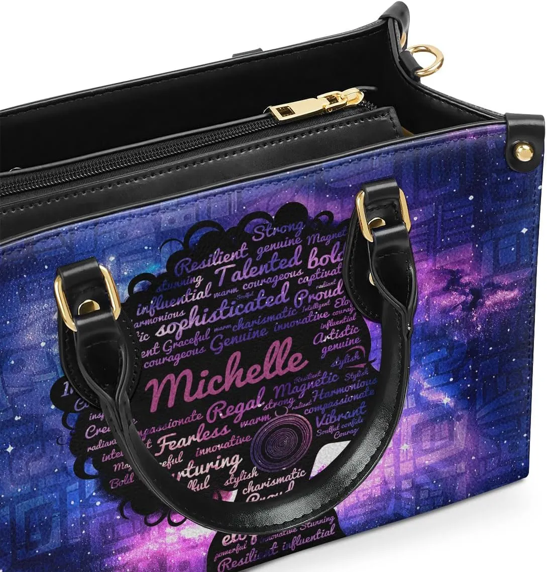 Personalized Leather Handbag For African American - Christmas Gifts For Women For Black Women