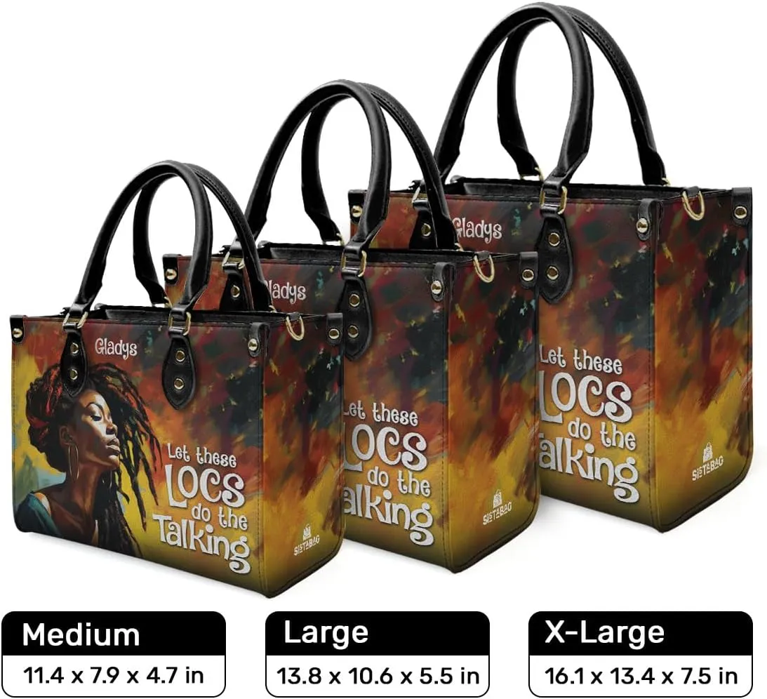 Personalized Leather Handbag For African American - Christmas Gifts For Women For Black Women