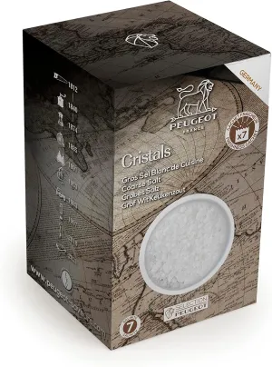 Peugeot Coarse Dry White Salt, 350g - 7 fresh sachets of 50g