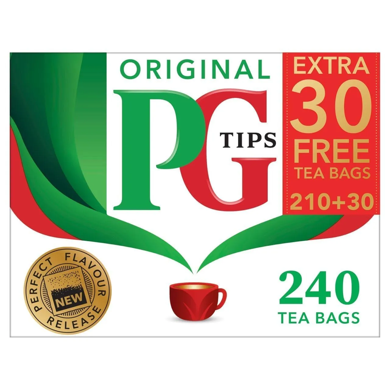 PG Tips Non-Pyramid 240 Bags 3 Pack (720 Bags Total)