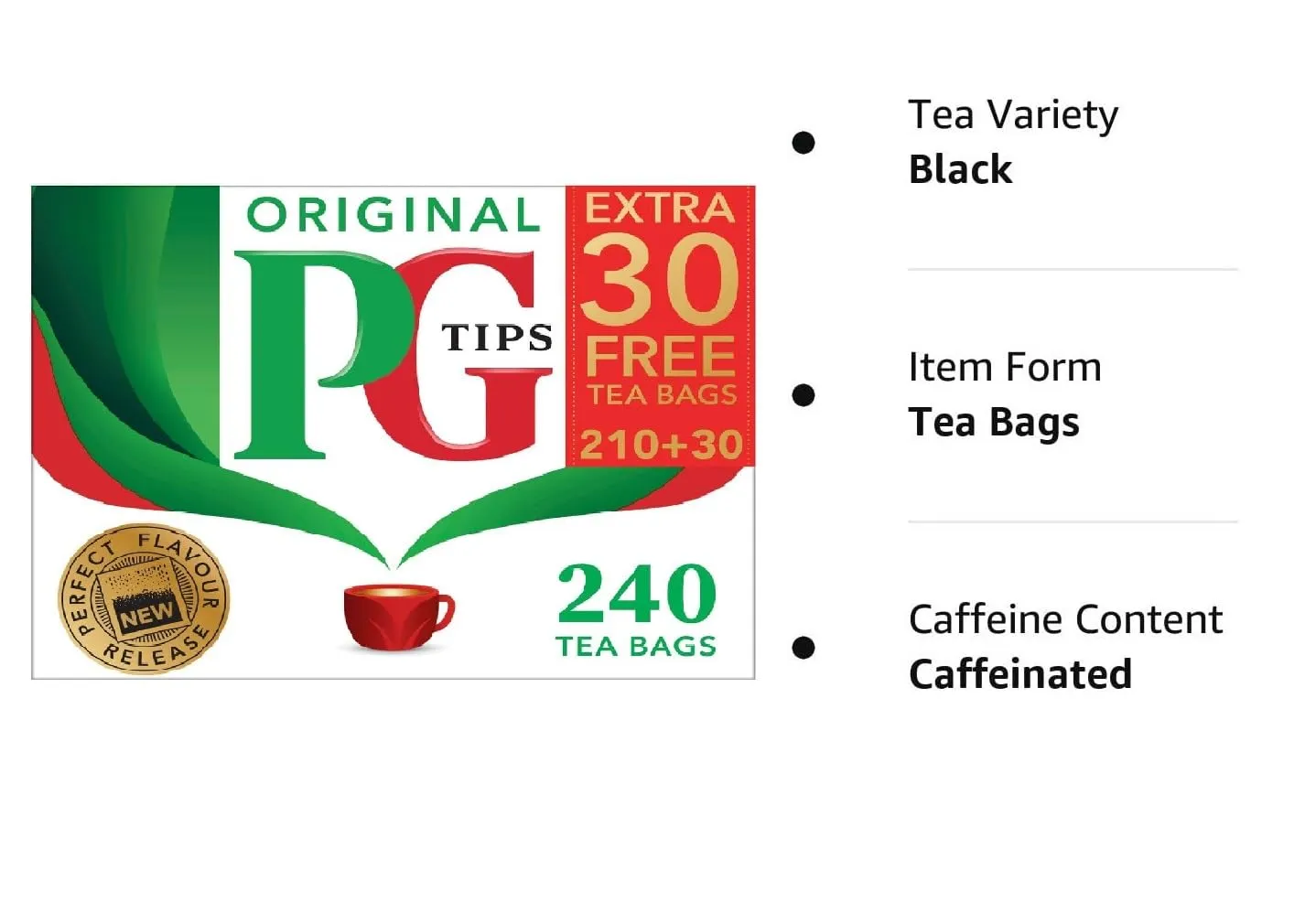 PG Tips Non-Pyramid 240 Bags 3 Pack (720 Bags Total)