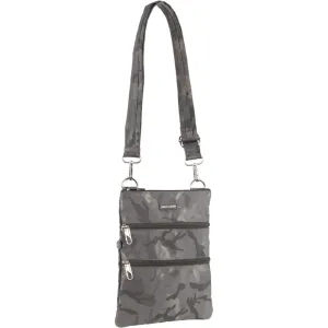 Pierre Cardin Nylon Anti-Theft Cross Body Bag in Grey-Camo