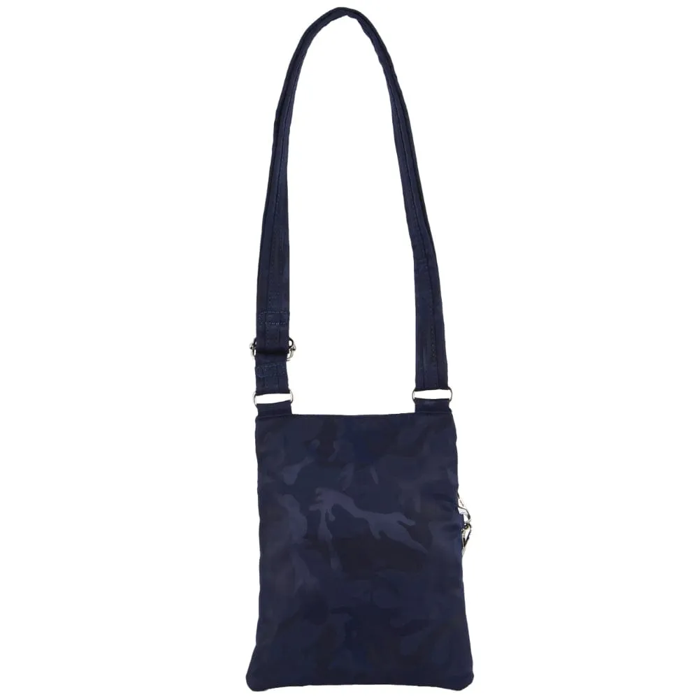Pierre Cardin Nylon Anti-Theft Cross Body Bag in Navy-Camo