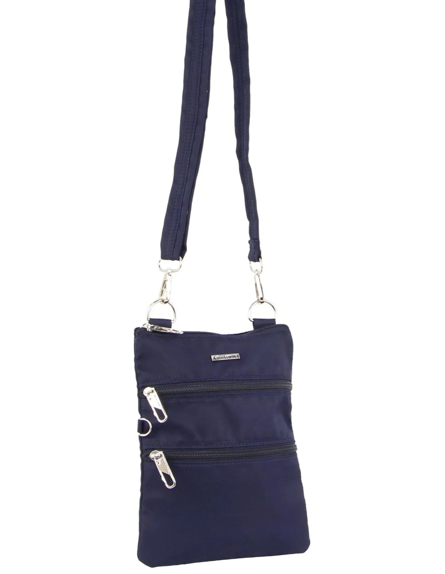 Pierre Cardin Nylon Anti-Theft Cross Body Bag in Navy