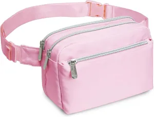 Pink Crossbody Belt Bag for Women – Stylish Fanny Pack, Functional and Fashion Waist Packs for Travel, Festivals, and Everyday Use