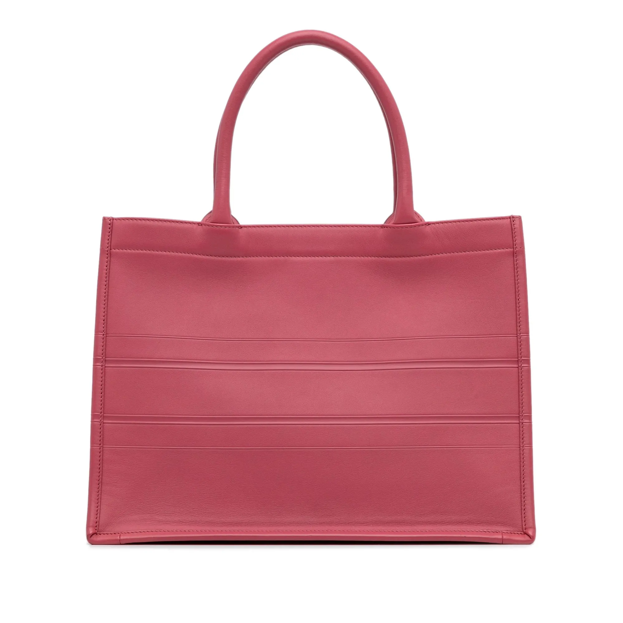 Pink Dior Medium Embossed Book Tote