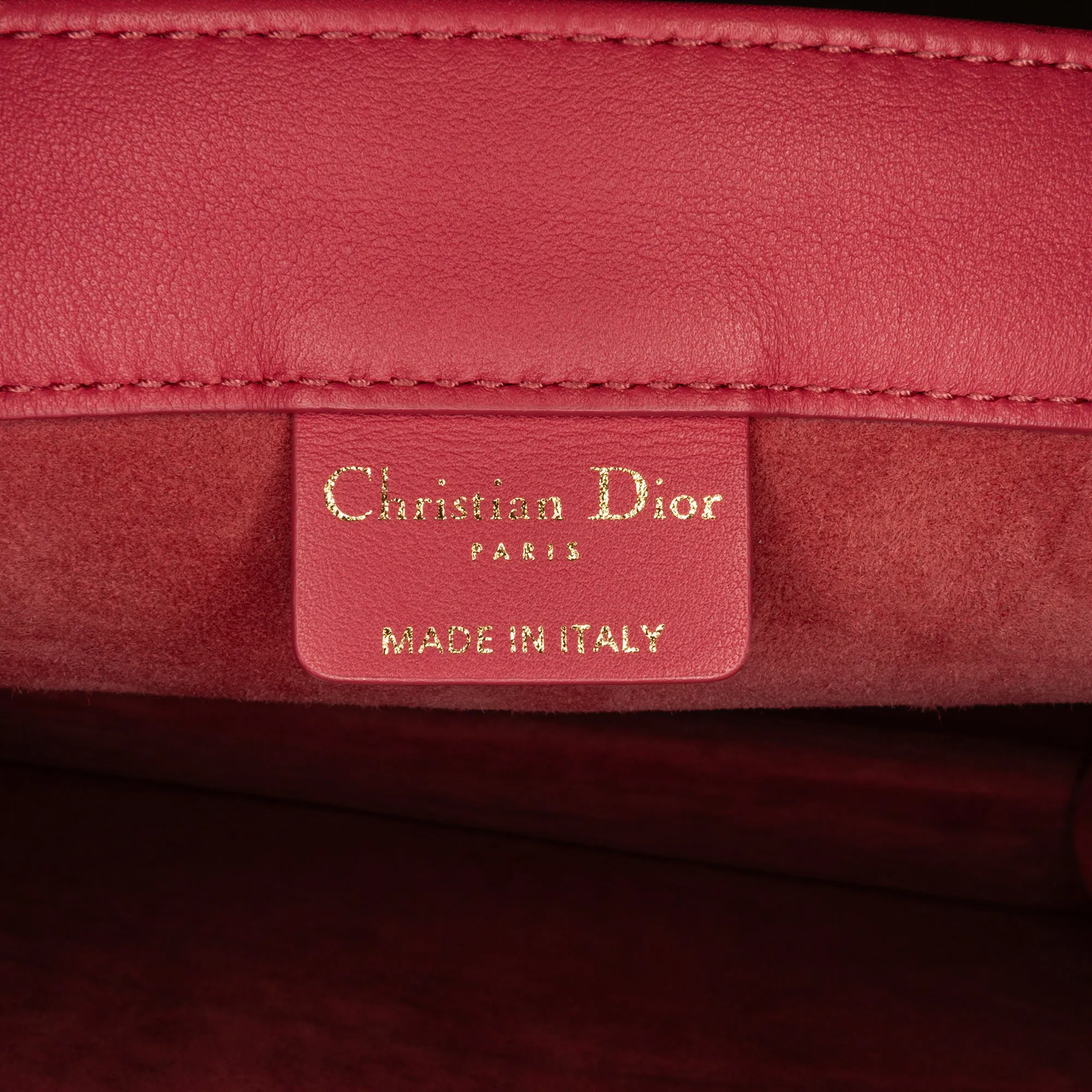Pink Dior Medium Embossed Book Tote