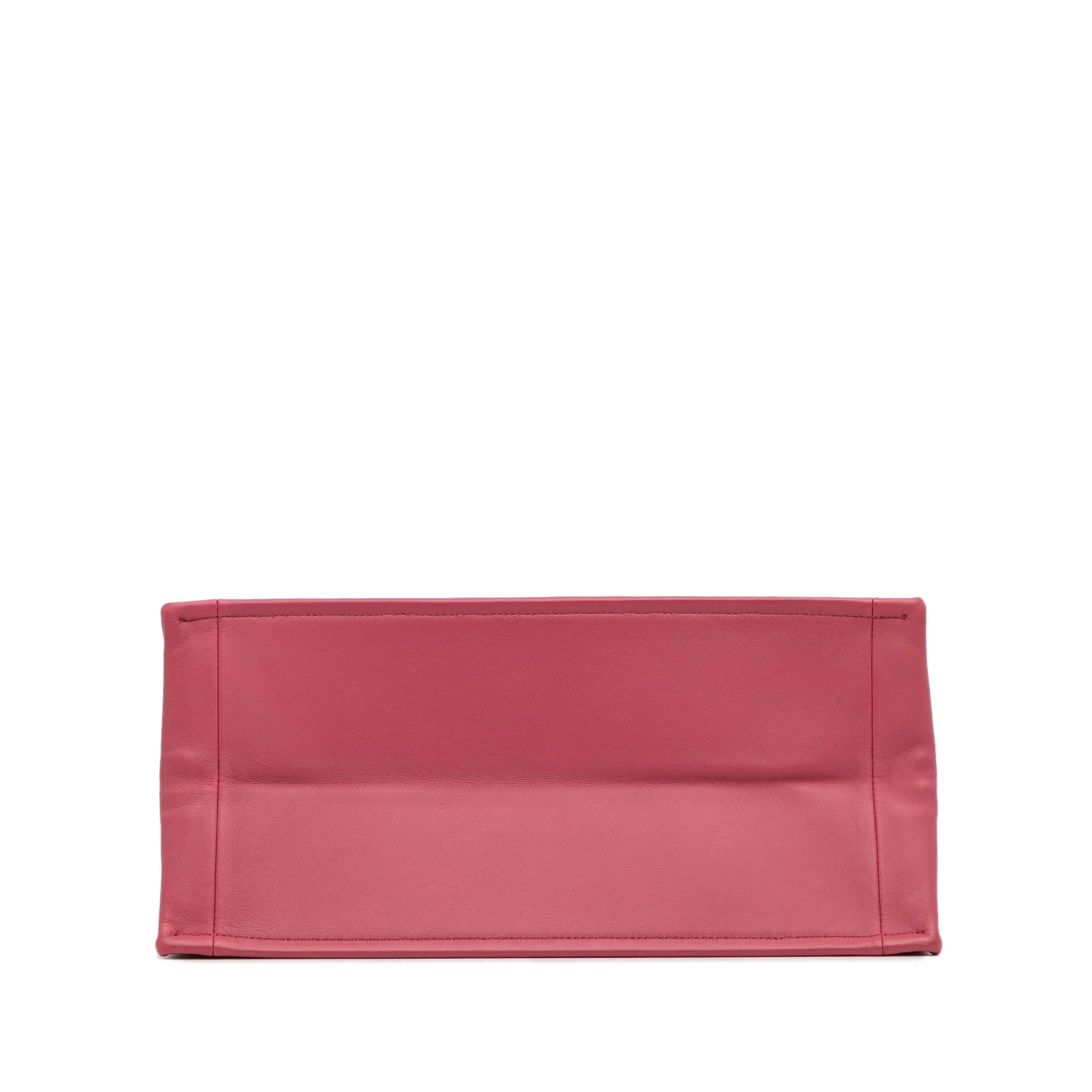 Pink Dior Medium Embossed Book Tote