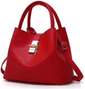 Pink Red leather handbag,Women Satchel Handbags Top Handle Purse Medium Tote Bag Vegan Leather Shoulder Bag