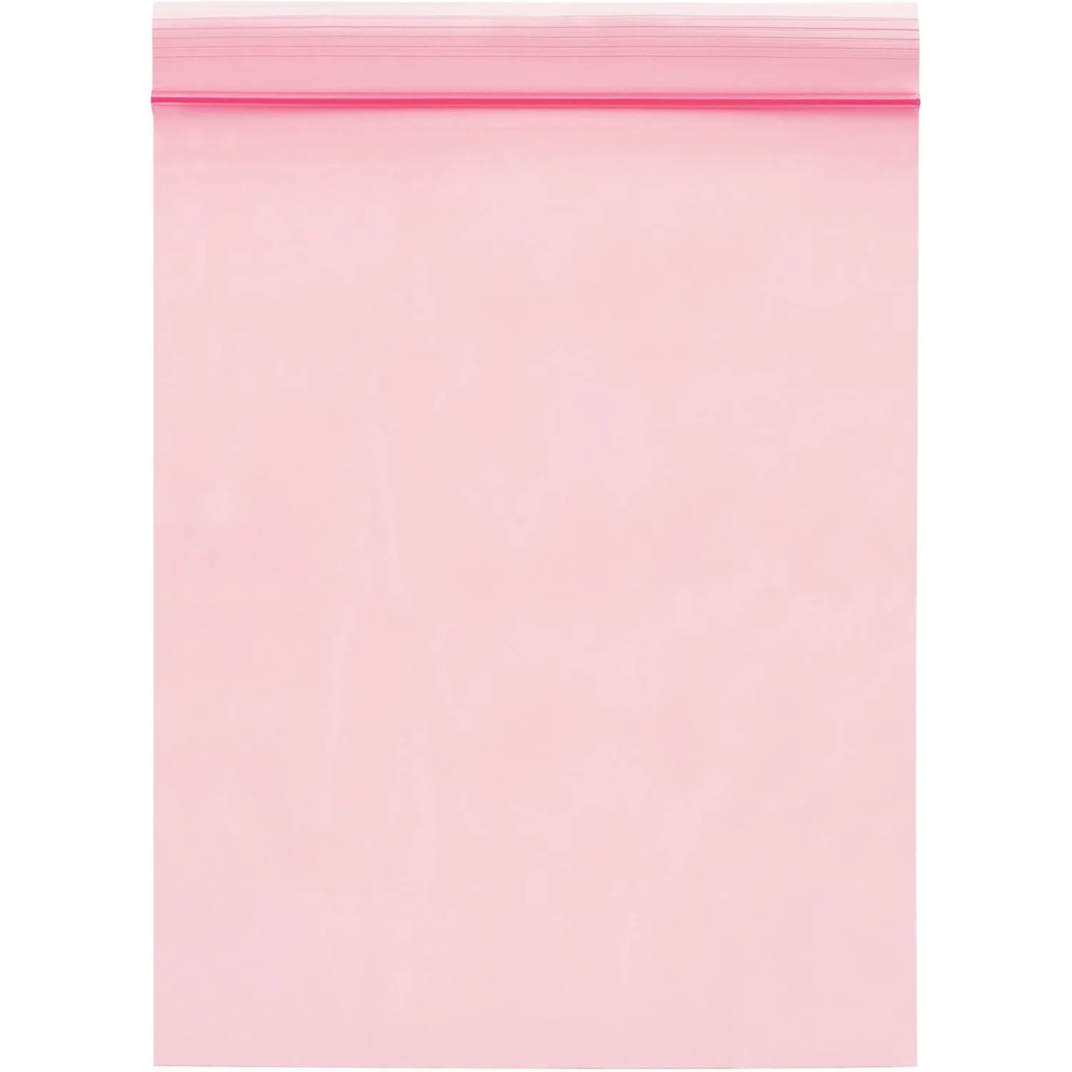 Poly Bag Guy 2' x 3', 2 Mil (1000/Case) Pink Anti-Static Zipper Reclosable Plastic Poly Bags