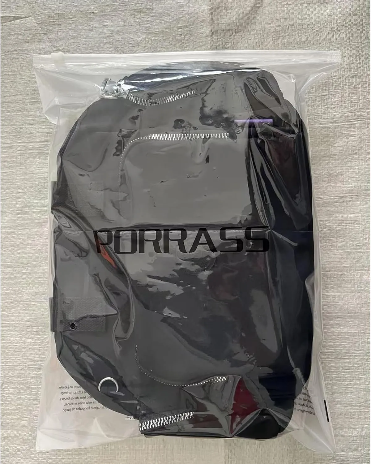 PORRASSO Women Backpack Fashion Shoulder Bag Multifunctional Daypack with USB Charging Port Handbag Nylon Crossbody Bag for Work Travel Dating Black