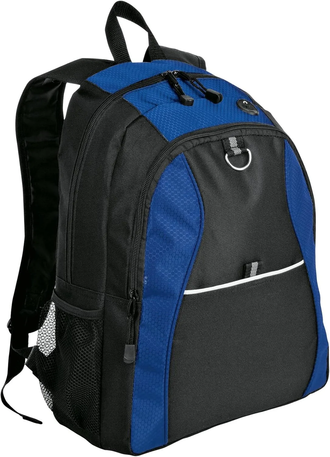 Port Authority Contrast Honeycomb Backpack. BG1020, Twilight Blue/ Black, OSFA