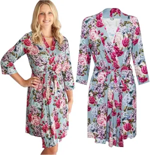 Posh Peanut Maternity Robe for Hospital Delivery - Soft Viscose from Bamboo Postpartum Robe for Women Nursing & Lounging