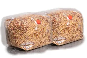 Premium Grain Spawn | 3 lbs Each Bag, 2 Bags Per Box | Organic Sterilized Mushroom Spawn for Massive Yields in Monotubs and Blocks | Injection Port, 0.2 Micron Filter, 10mm Seal