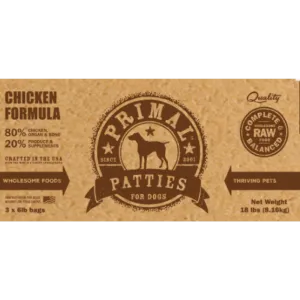 Primal -BULK Canine Chicken Formula - 18 lbs